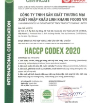 Giấy Chứng Nhận HACCP 1